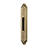 Lady Flush Door Handle - Gold Plated Fi